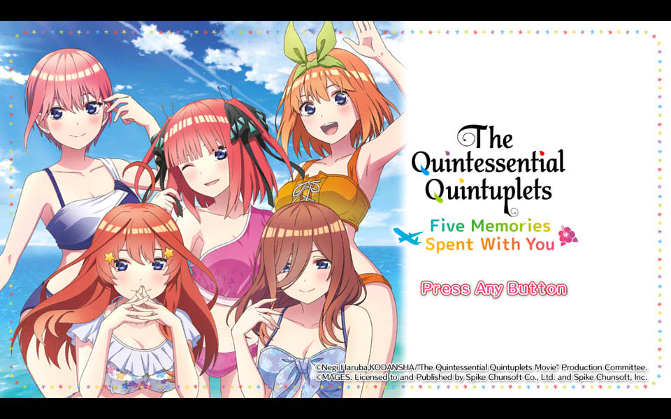 图片[1]-五等分的新娘~与你一起度过的五个回忆 STEAM官方中文版[5月新作/6G]-1288游戏网