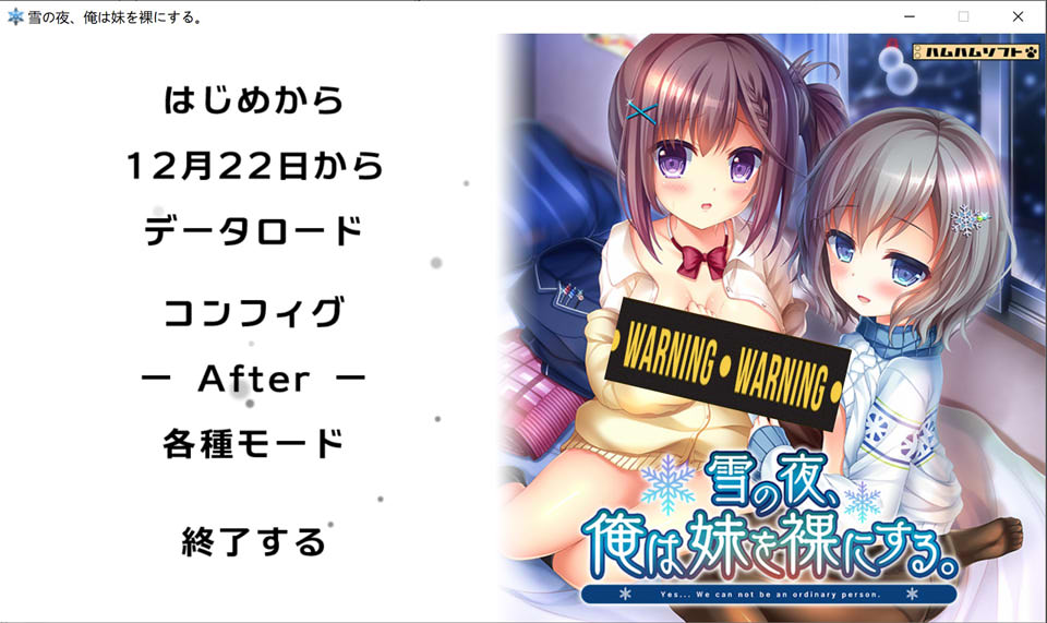 图片[1]-雪之夜,我将妹妹脱光衣服~ AI汉化版+全CG存档★全CV[新汉化/3.3G]-1288游戏网